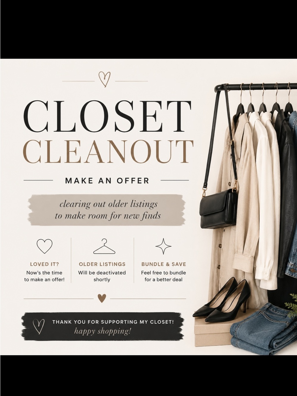 CLOSET CLEANOUT - MAKE AN OFFER